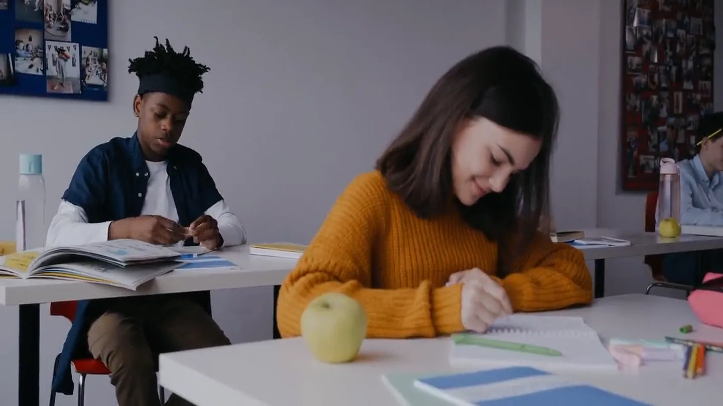 Students in a classroom